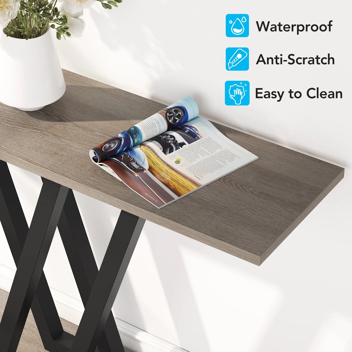 Industrial Console Table