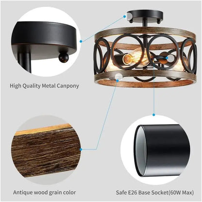 Industrial Circular Chandelier