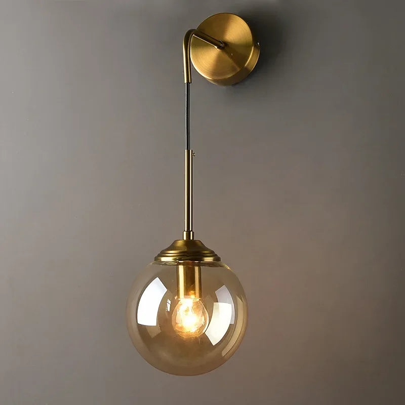 Modern Ball Glass Sconce