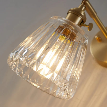 Luxury Brass/Glass Wall Lamp