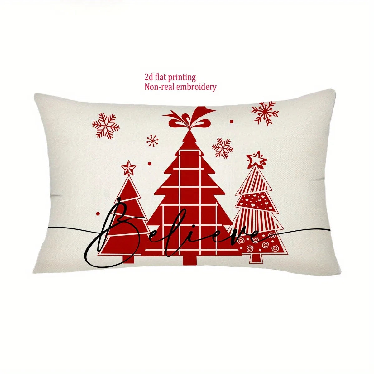 Christmas Tree 'Believe' Pillowcases