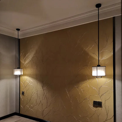 Round Cloth Shade Pendant Light