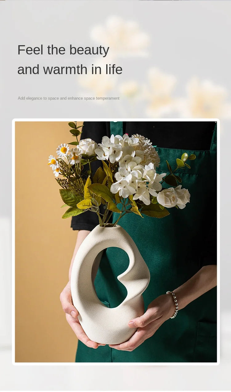 CAPIRON Ceramic Matte Vase Set of 2