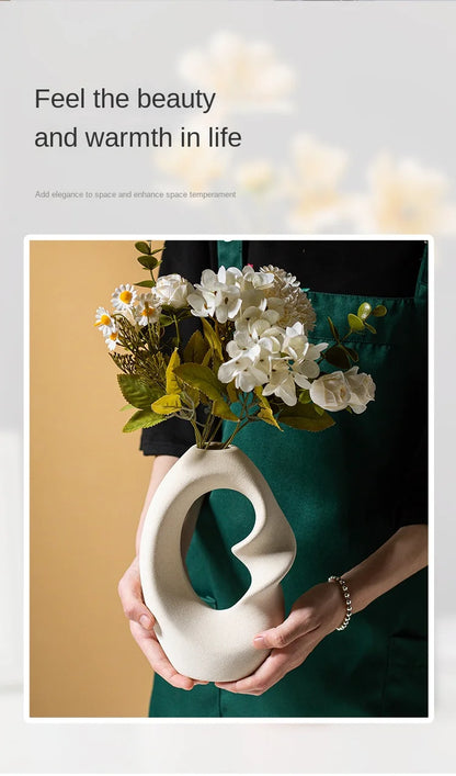 CAPIRON Ceramic Matte Vase Set of 2