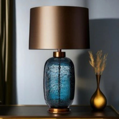 SANDYHA Blue Glass Desk Lamp
