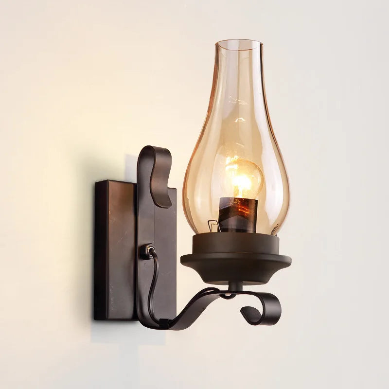 Retro Industrial Iron Wall Lamp