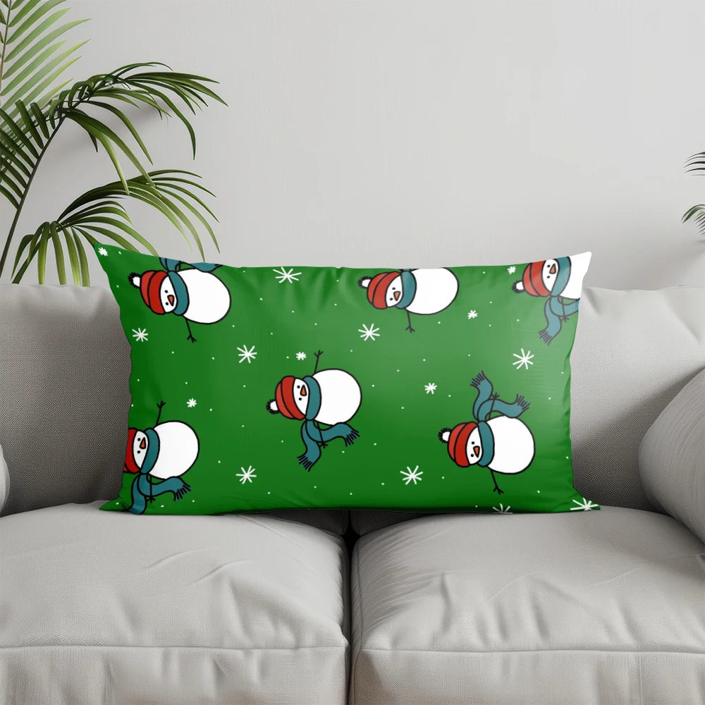 Red Plaid Pillow Cover