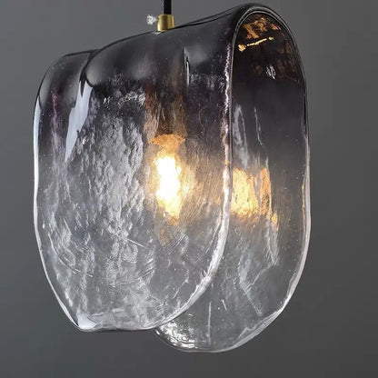 Modern Glass Hanging Art Chandelier