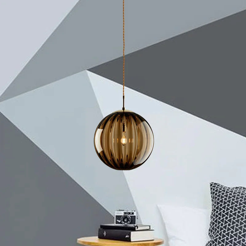 Glass Ball Pendant Light
