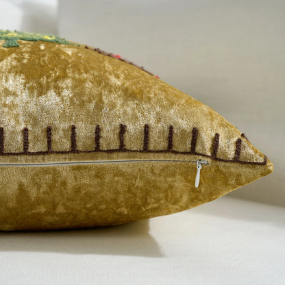 Christmas Gold Throw Pillow Cover