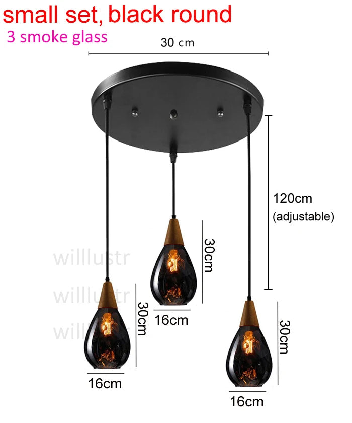 Aquatex Glass Pendant Light