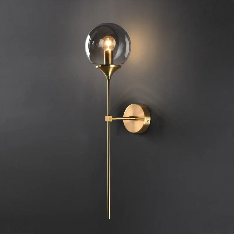 Modern Ball Glass Sconce