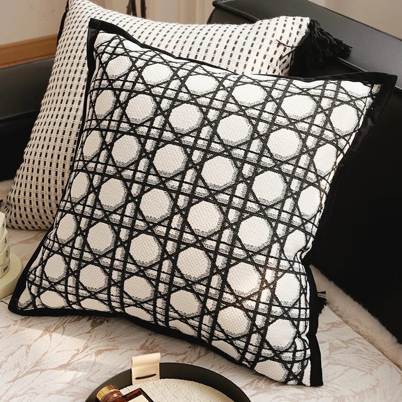 French Brown Throw Pillow Cover