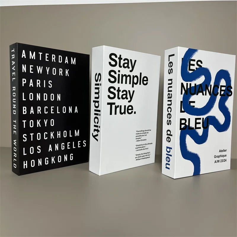 Decoration Fake Books 3pcs/Set