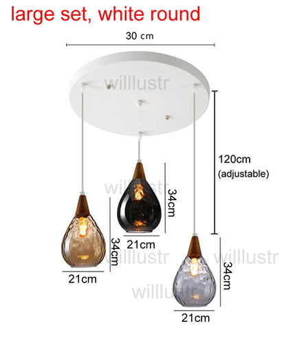 Aquatex Glass Pendant Light