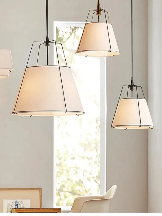 Vintage Cloth Pendant Light