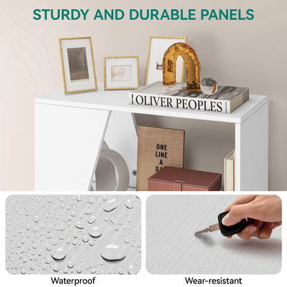 White 5-Tier Bookcase