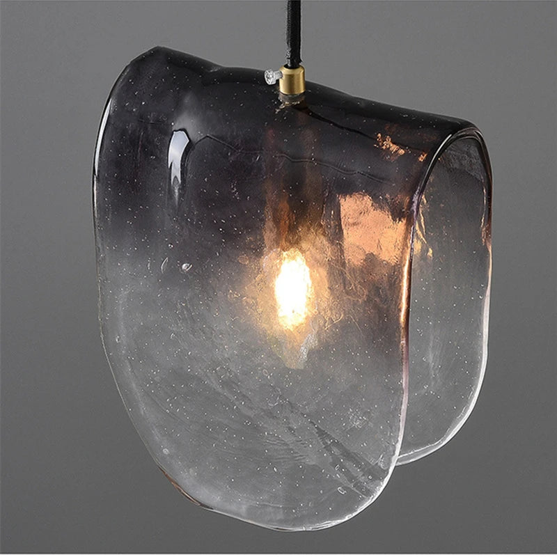 Modern Glass Hanging Art Chandelier