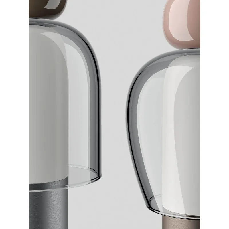 Danish Glass Desk Lamp