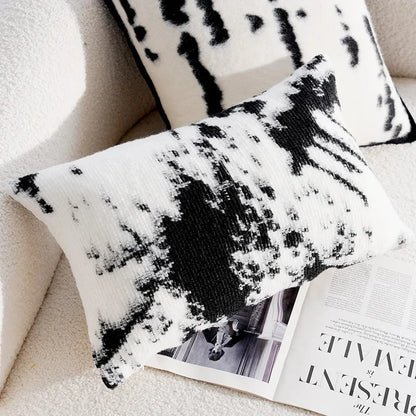 French Retro Black/White Pillow Cover