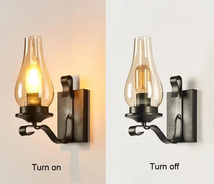 Retro Industrial Iron Wall Lamp