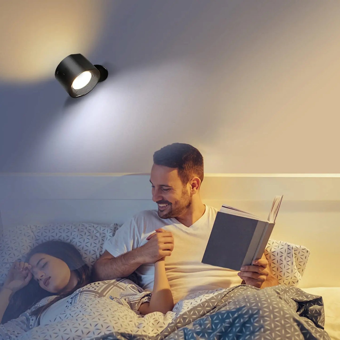 LED cordless wall sconce