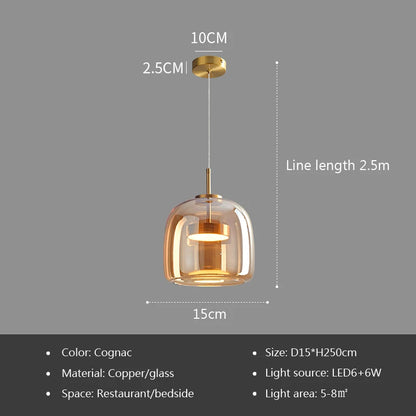 Modern Glass Pendant Light