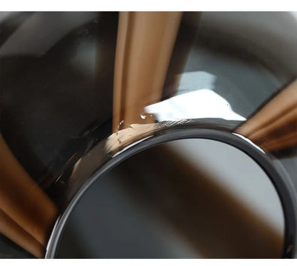 Colored Striped Glass Vase