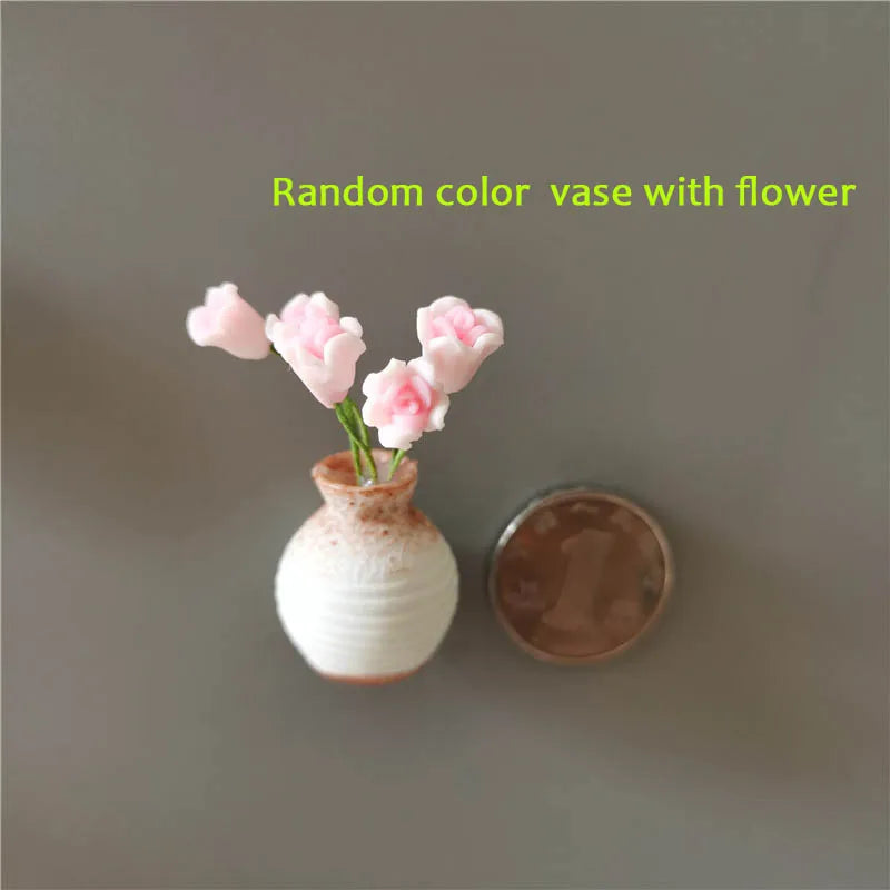 Mini Floral Vase Fridge Stickers