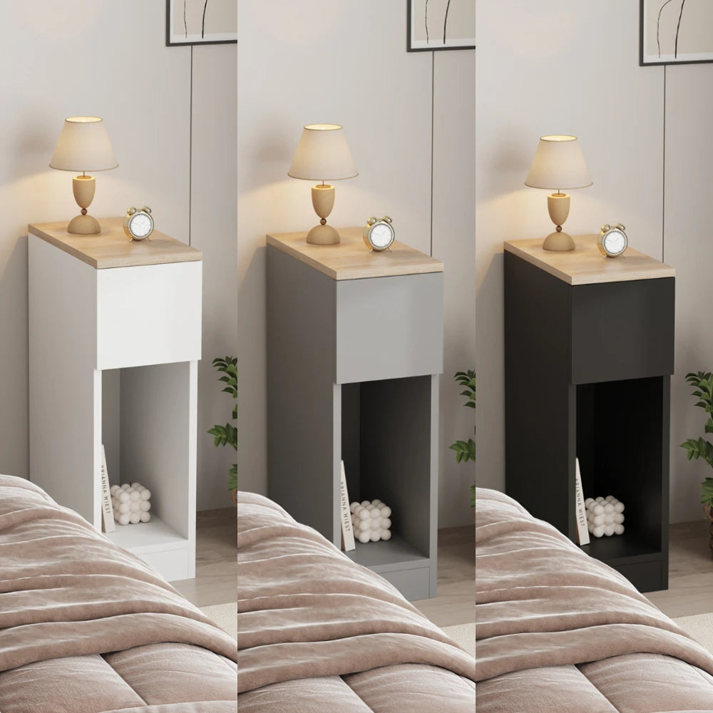 Modern Slim Tall Bedside Table