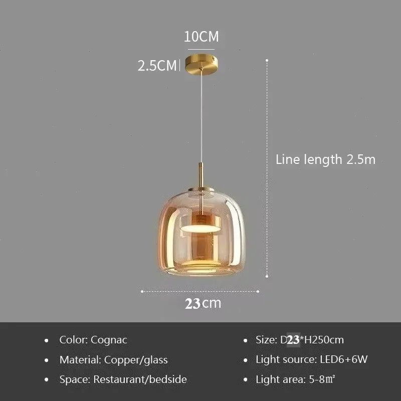 Modern Glass Pendant Light