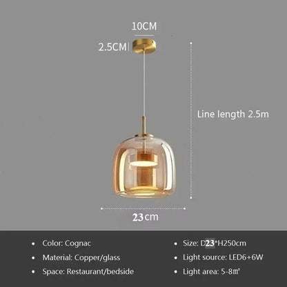 Modern Glass Pendant Light
