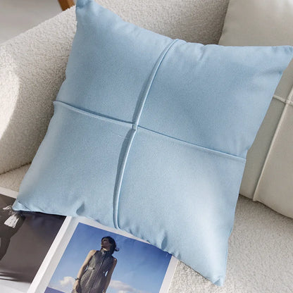 Blue Flower Throw Pillow