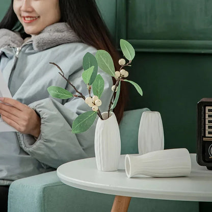 White Vase Mini Flower Pot