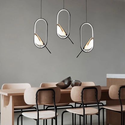 Magpie Bird LED Pendant Light