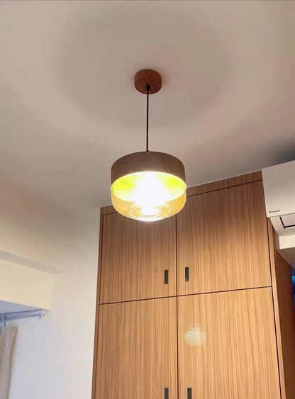 Vintage Wood Pendant Light
