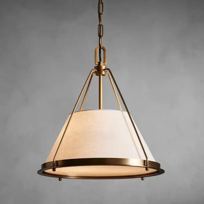 Vintage Fabric Pendant Light