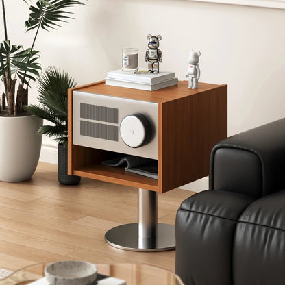 Hanging Light Black Nightstand