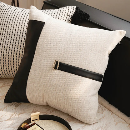 French Brown Throw Pillow Cover