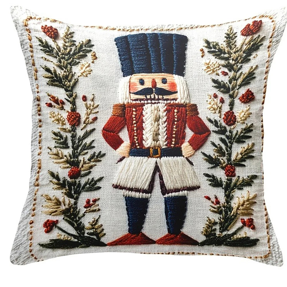 Christmas Nutcracker Printed Pillowcase