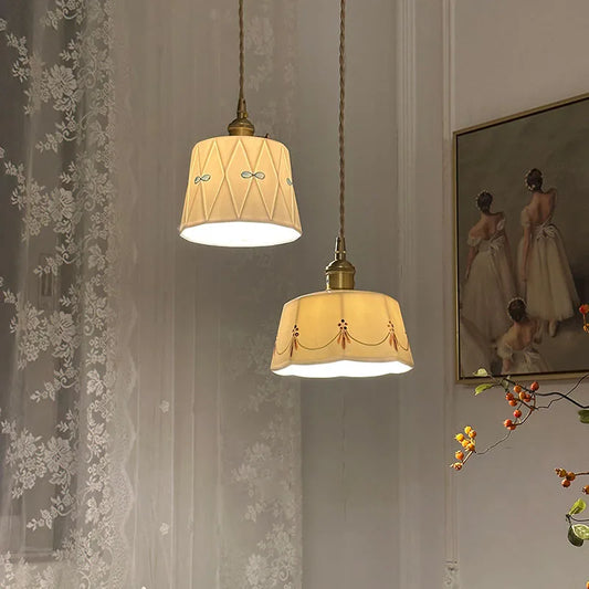 Japanese Retro Ceramic Chandelier