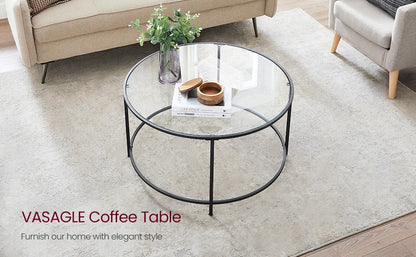 Glass Round Coffee Table