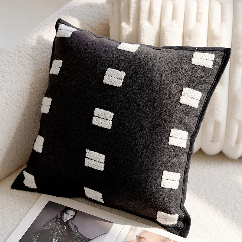 Pony Animal Embroidered Throw Pillow Cover