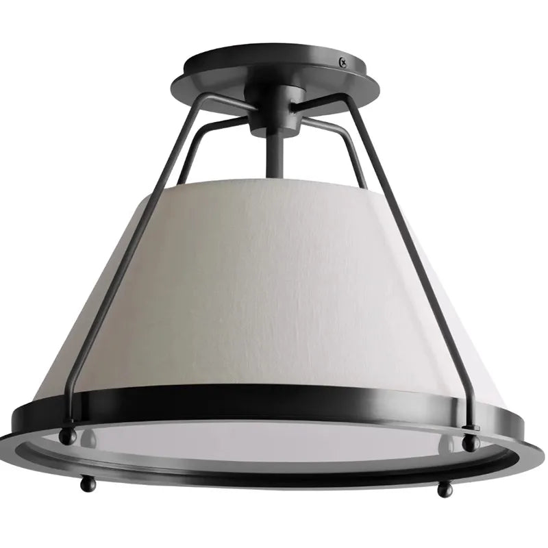 Vintage Fabric Pendant Light