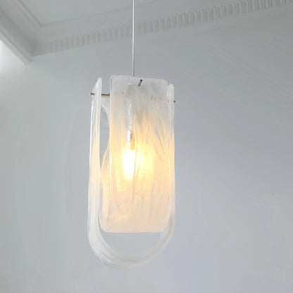 Modern Glass Hanging Art Chandelier