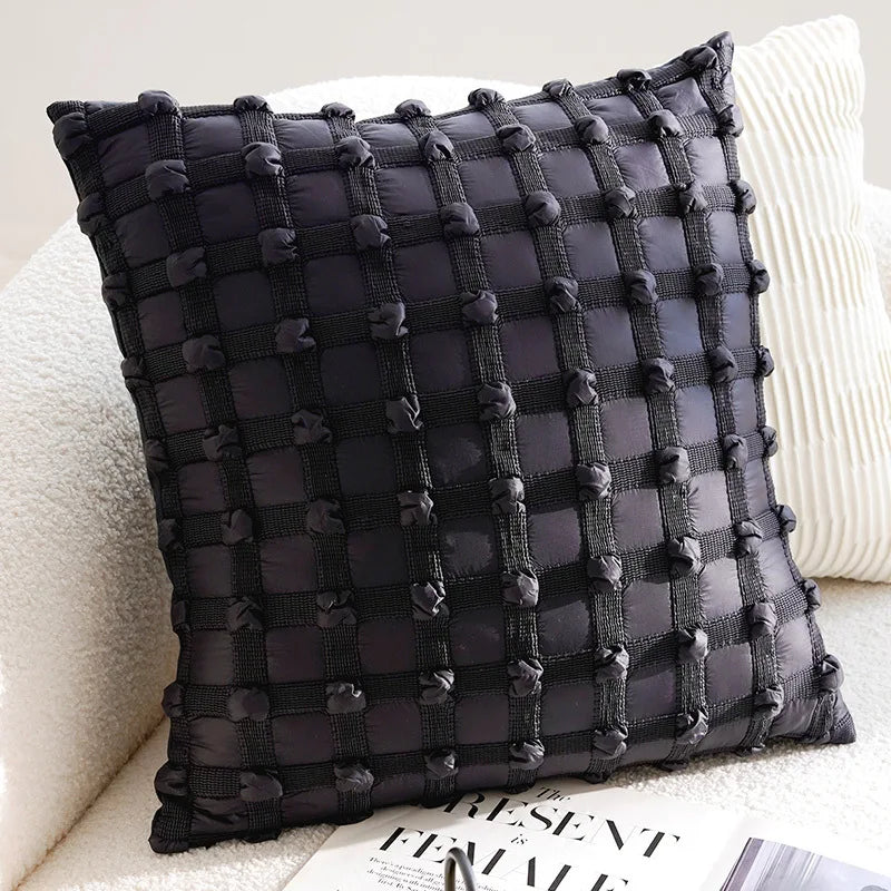 French Retro Black/White Pillow Cover
