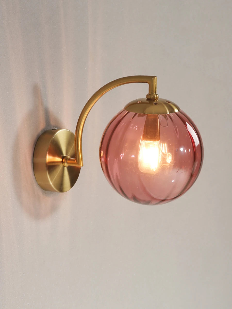 Color Glass Wall Light