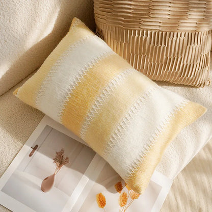 Brown Cream Throw Pillow Cover