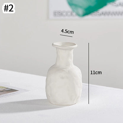 White Ceramic  Decorative Vase