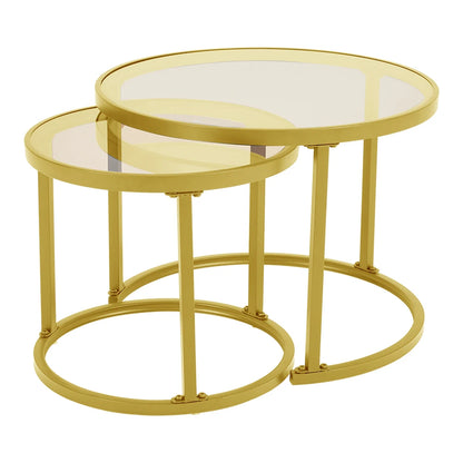 Glass Nesting Table Set